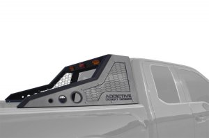 Ford F-150 Raptor Chase Rack - Addictive Desert Designs - HoneyBadger - Hammer Black with Satin Black panels - `17-`18